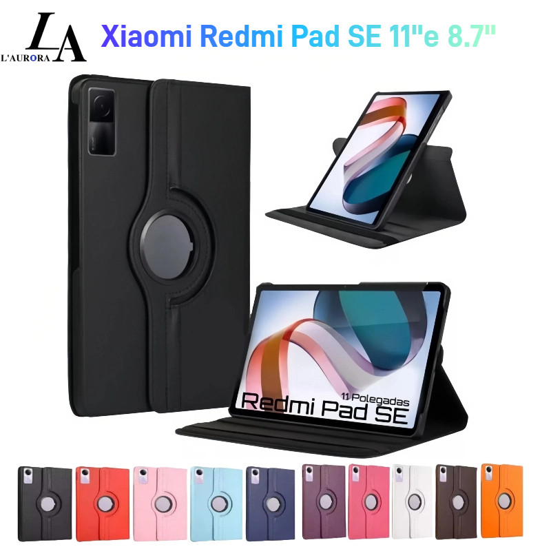 Capa Compatível com giratória 360° para tablet Xiaomi Redmi SE 11 polegadas -  Estilo Lichia, AntiChoque