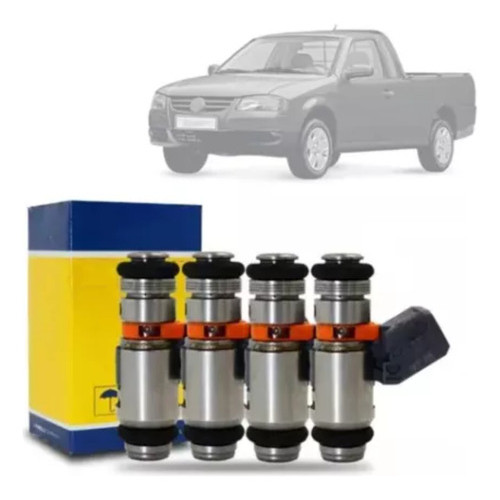 (JOGO) 4 Bicos Injetores VW Gol Parati Saveiro 1.6 1.8 2.0 8v Ap Mi Iwp115 GASOLINA