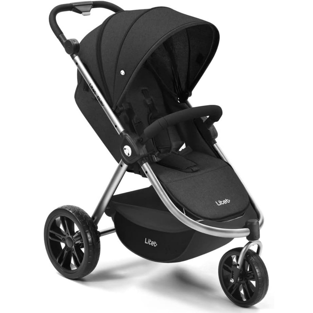 Carrinho Jogger Bebe Passeio Travel System Dobrável Reclinável Ajustavel Seguro Infantil Litet Baby