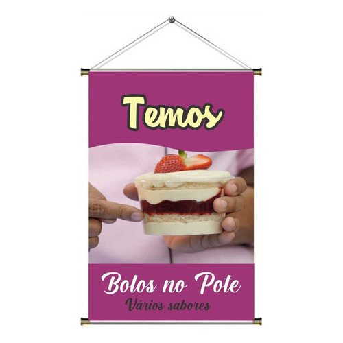 Banner - Bolo De Pote venda padaria mercearia festas
