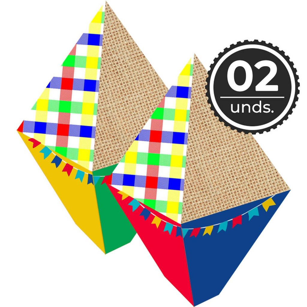 2 Balão de Festa Junina Grande pra Pendurar ou Decorar a Mesa de São João Xadrez