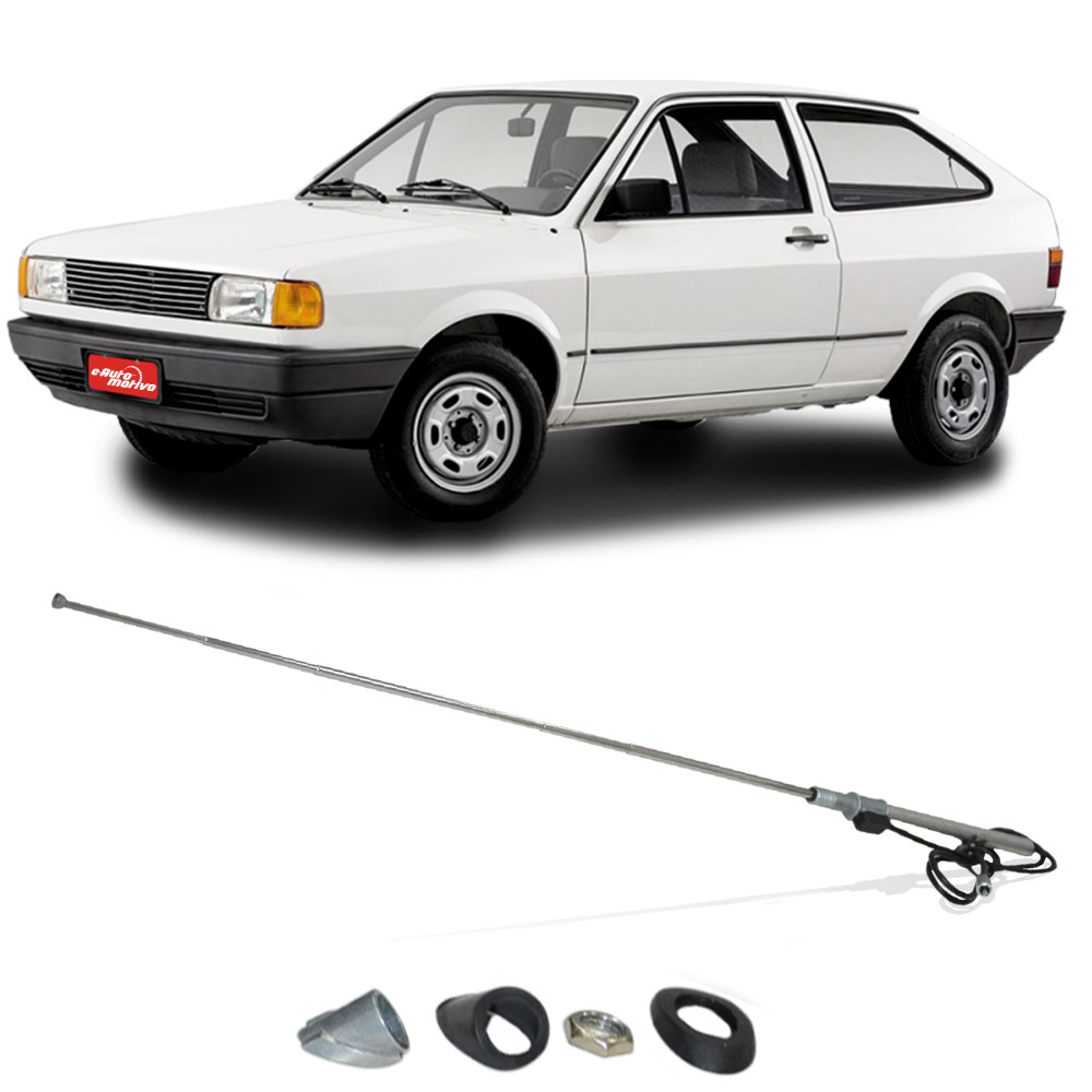 Antena Telescópica Rádio Volkswagen Gol Voyage Parati e Saveiro Receptiva Cromado em Oferta na Shopee