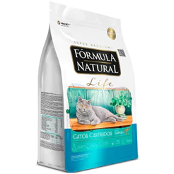 Ração Fórmula Natural Life para Gatos Adultos Castrados – Sabor Salmão – 10kg