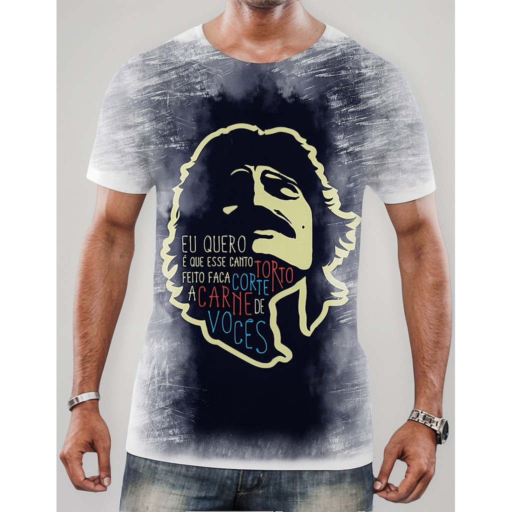 Camiseta Camisa Cantor Belchior Mpb Música Brasil Icone Hd 1