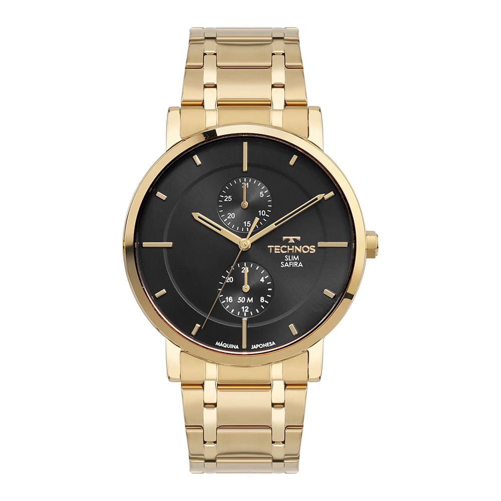 Relógio Technos Masculino Slim Dourado - 6P23AP/1P