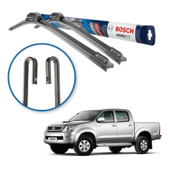 Par Palhetas Limpador Parabrisa Bosch Hilux 2005 A 2015