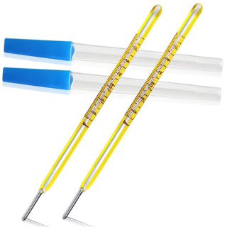 Termômetro Médico de Mercúrio Amarelo Pequeno para Crianças e Adultos, Medição de Temperatura Corporal Oral para Uso Dom em Oferta na Shopee