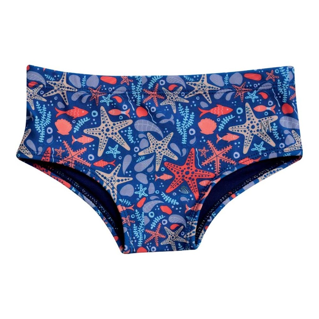 Sunga Praia Piscina Slip Infantil Estampada Mash Secagem Rápida