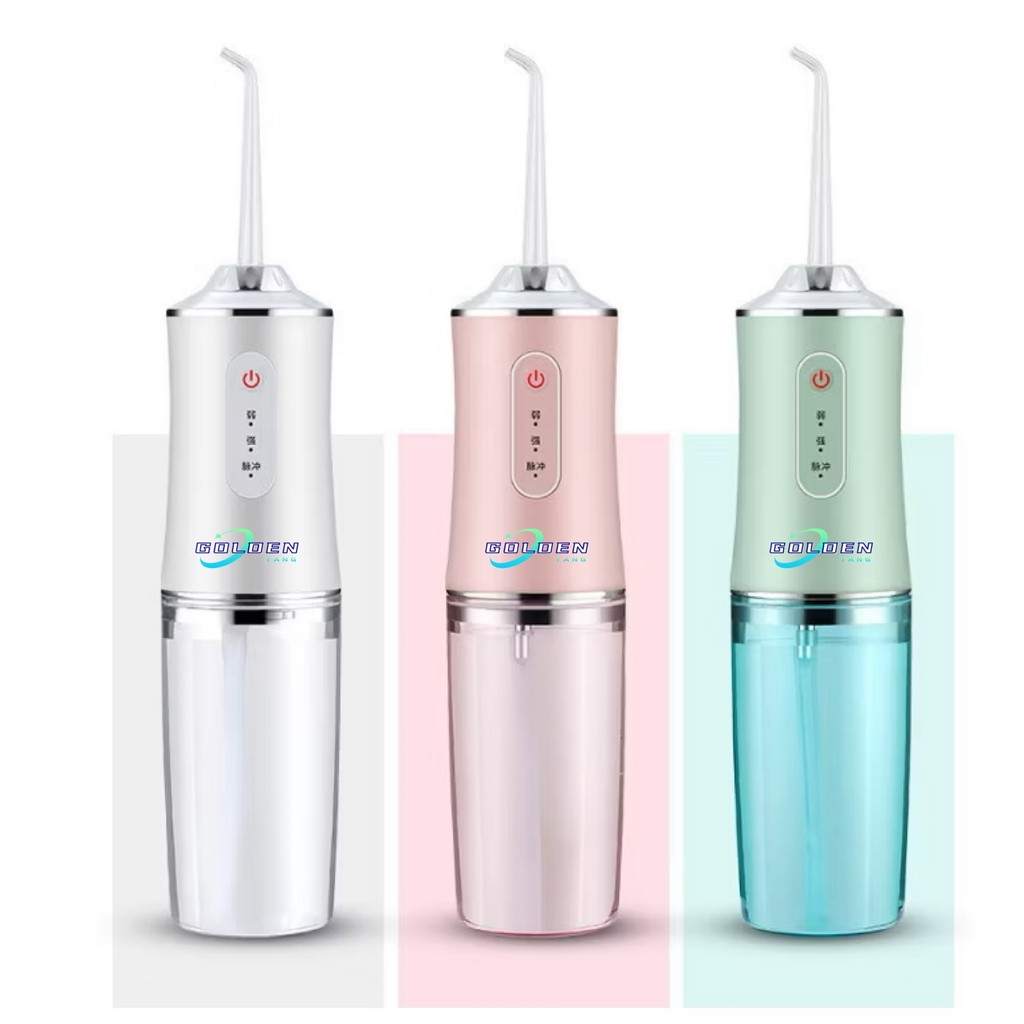 Irrigador Dental Oral Portátil Recarregavél Higiene Limpeza Profunda Bucal Limpador de Dente