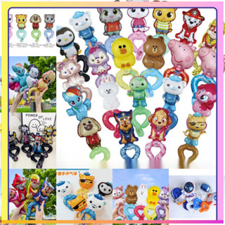 [Em estoque] Wang Wang Team Tom Cat Transformers Kulomi Dinosaur Super estilo de balão de pulso mão com0DSF em Oferta na Shopee