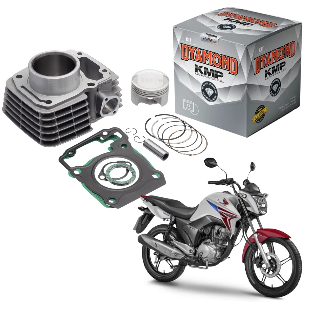 Kit Motor Cilindro Pistão Juntas Cg Titan Fan 150 Bros 150 2011 2012 2013 2014 2015 2016