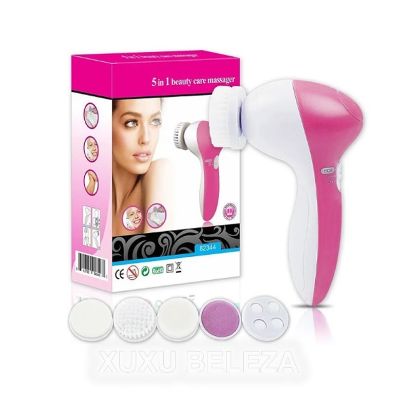 Escova Elétrica 5 em 1 Limpeza Facial Massageadora Esfoliação - Envio Imediato