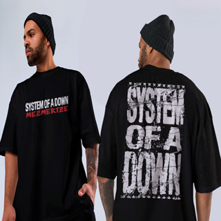 [Camiseta Premium em Algodão Puro]GXG Camiseta Basica e OVERSIZED System Of Down Mezmerize Rock N Roll World Tour Unisse em Oferta na Shopee