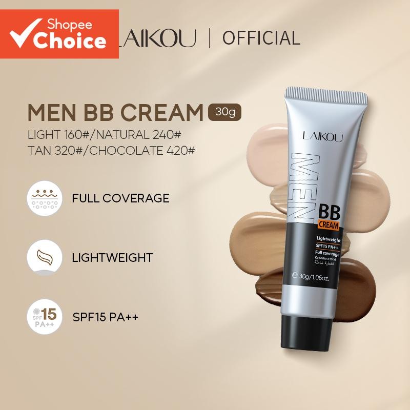 LAIKOU Homens BB Cream Cobertura Total SPF15 PA + De Manchas Dullness 30g