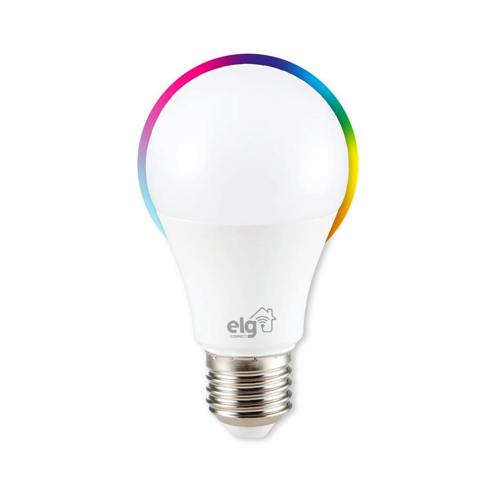 Lâmpada Inteligente Wi-Fi, ELG, SHLL100, RGB + Branco Quente e Frio, Controle Remoto, Alexa e Google - Home & Living