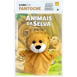 Livro com Fantoche | Animais da Selva | Capa Dura