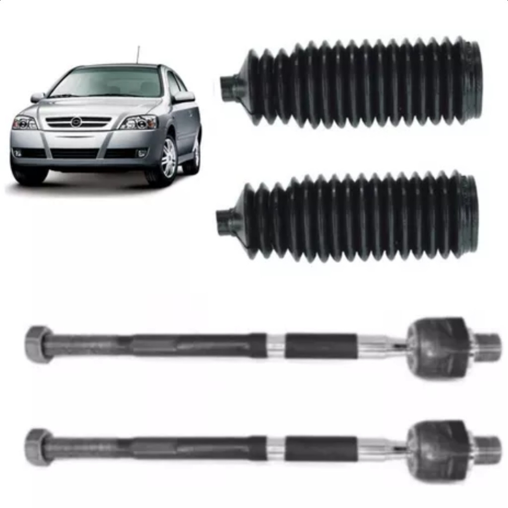 Par Barra Braço Axial E Coifa Direção Astra 99 2000 A 2011 GM ASTRA TODOS KIT BARRA AXIAL DIREÇÃO