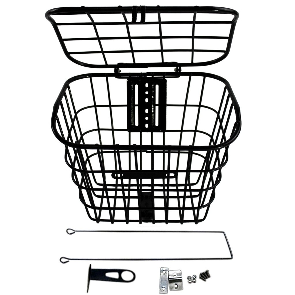 Cesta de Bicicleta Reforçada Com Tampa Aço Completa em Oferta na Shopee