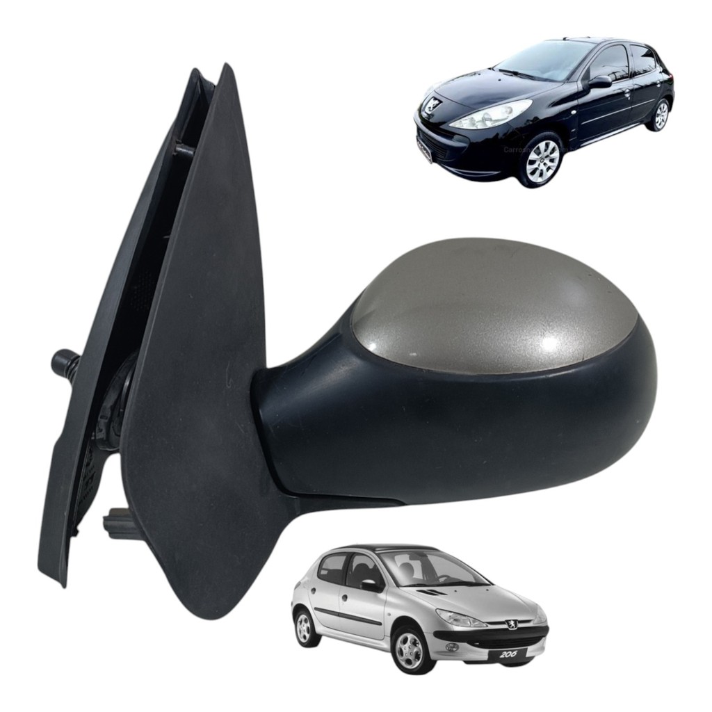 Retrovisor Manual Esquerdo Peugeot 206 207 1999 A 2014 E989