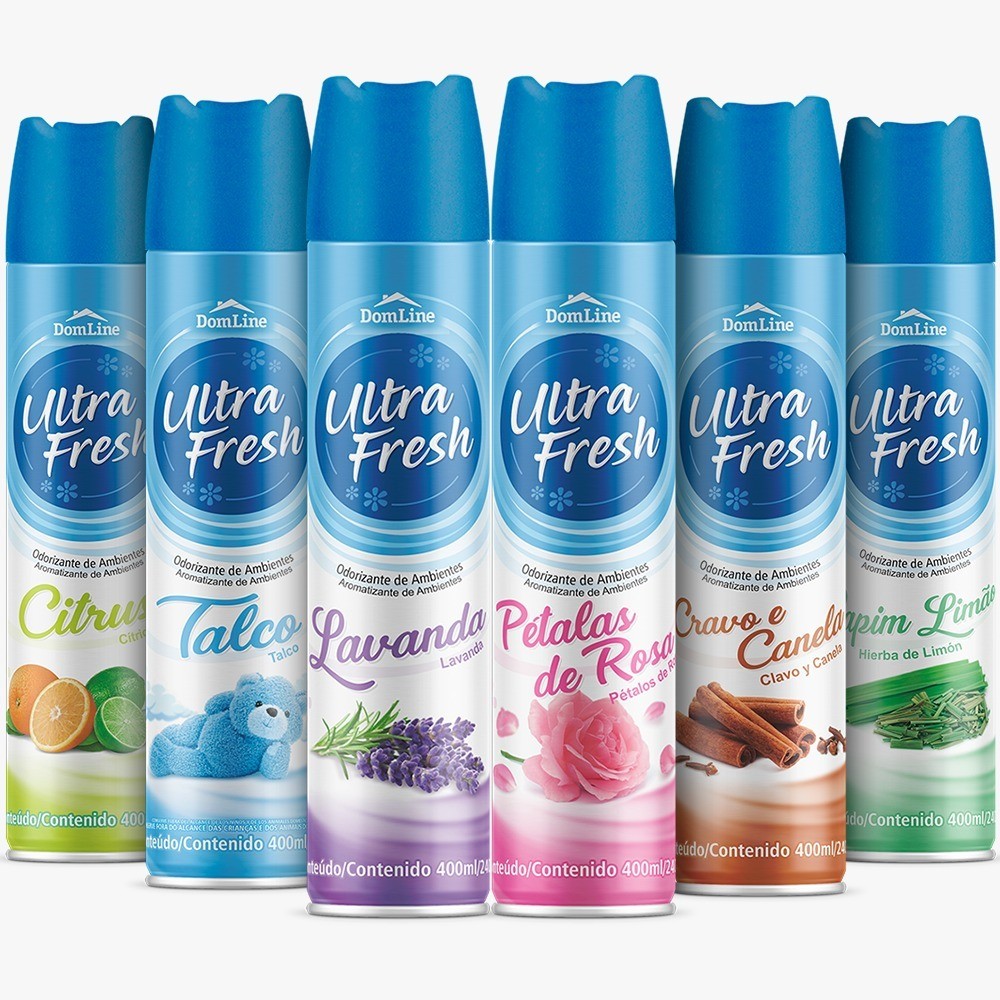 Bom Ar, Odorizador, Cheiroso, Neutralizador, Ambientes Spray Ultra Fresh - 400ml