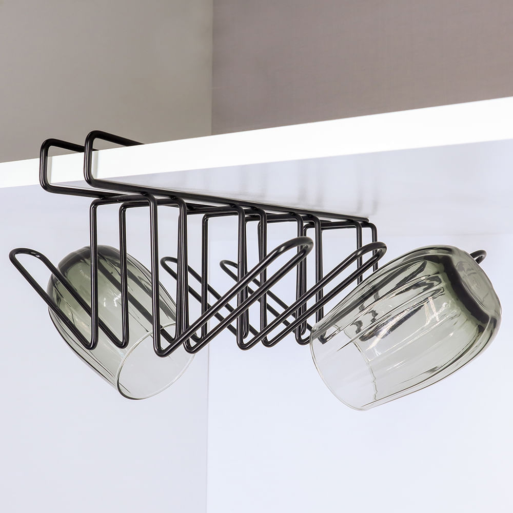 Suporte Suspenso Para Copos Preto Bel em Oferta na Shopee