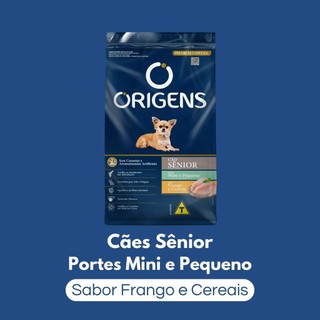 Ração Cãe Origens Senior Mini E Pequeno Frango E Cereais 3kg