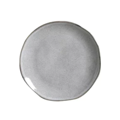 Prato De Sobremesa Orgânico Concreto 19,5cm Porto Brasil