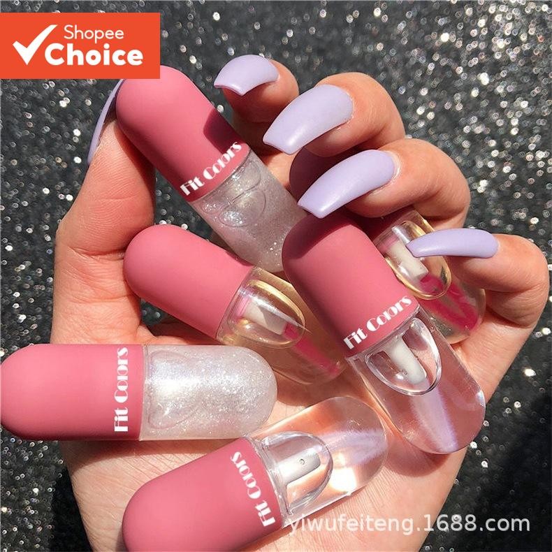 Fit Colors Crystal Lip Oil-Plumping , Brilhante , Hidratante Gloss Maquiagem Barata