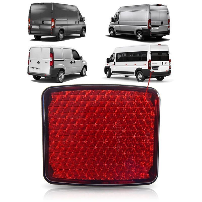 OLHO DE GATO REFLETOR DOBLO 2010 A 2021 DUCATO BOXER JUMPER 2018 A 2023 POLAINA TRASEIRA - 1388231080