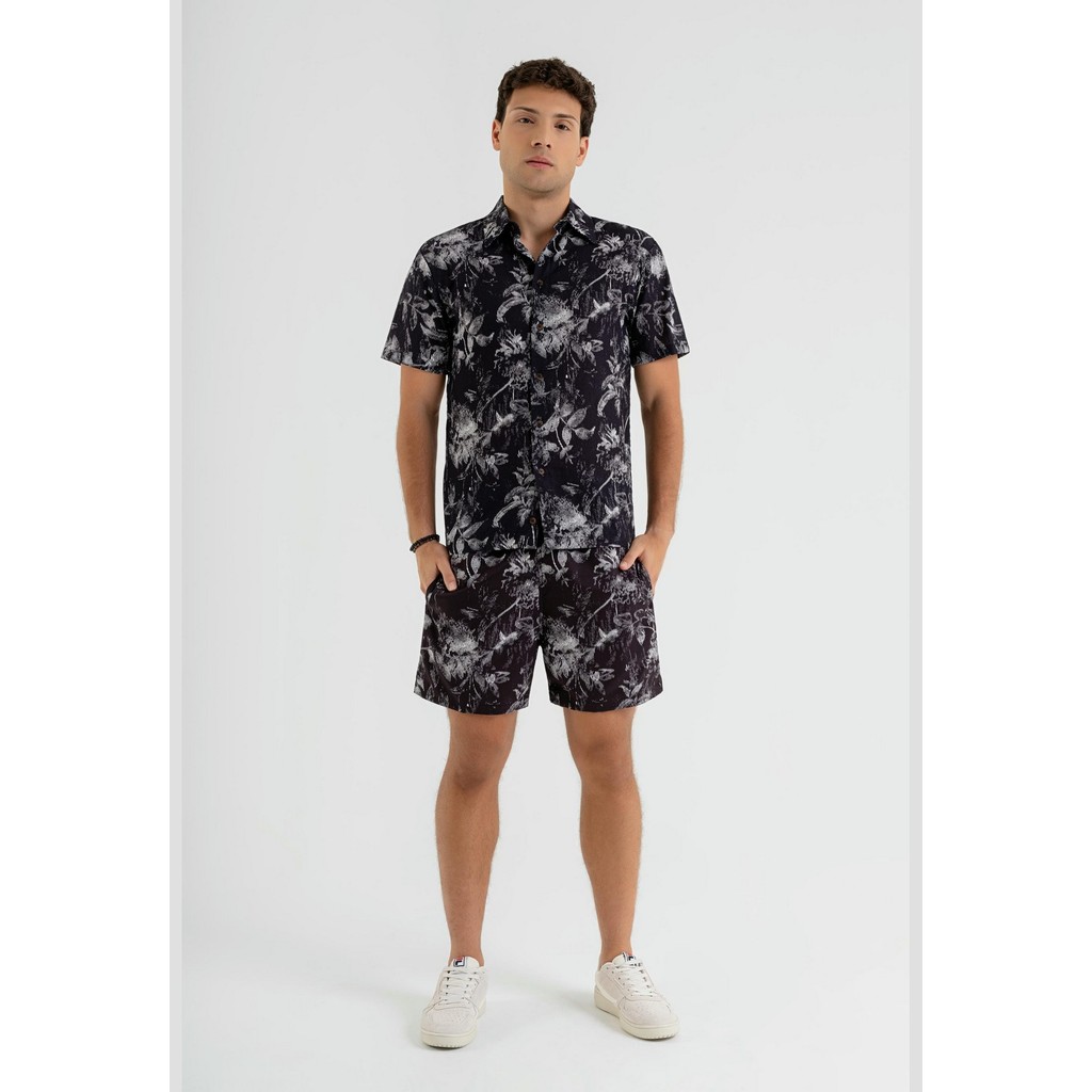 Camisa Manga Curta Masculina em Viscose The Philippines em Oferta na Shopee