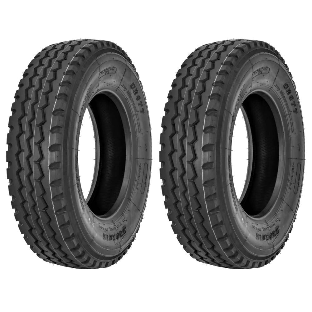 Kit 2 Pneus 275/80R22.5 Liso Misto 16 Lonas 149/146M DR877 Durable em Oferta na Shopee