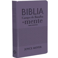 Bíblia Sagrada Campo de Batalha da Mente | Versão Amplificada | Joyce Meyer | Capa Luxo Lavanda