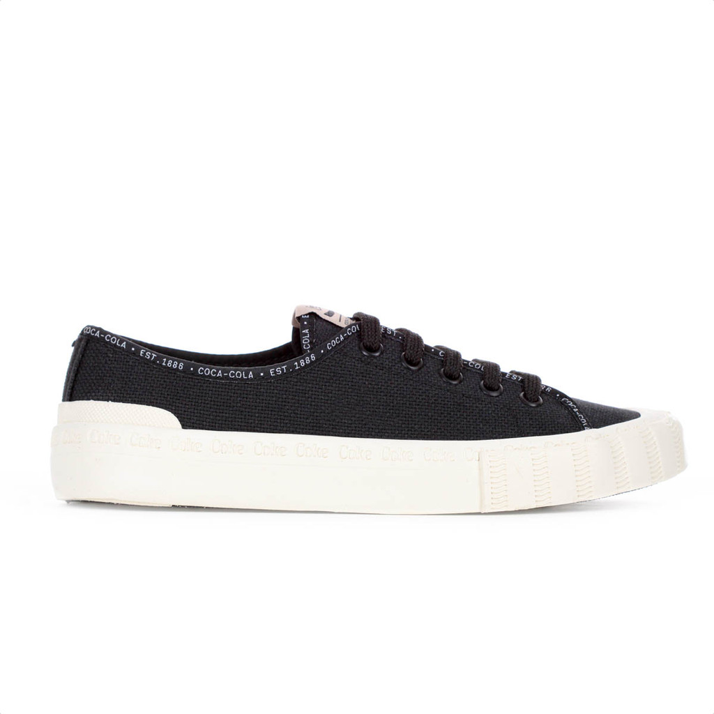Tênis Coca Cola Pant Canvas Preto - Feminino