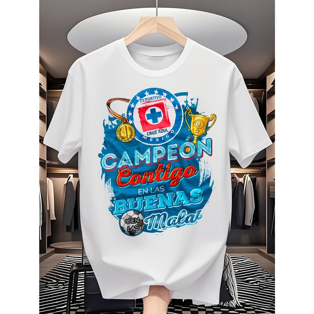Camiseta Dia Dos Pais Para E Filhos Com Tema De Futebol Branco , Apresentando As Palavras'champion with You in Good Time