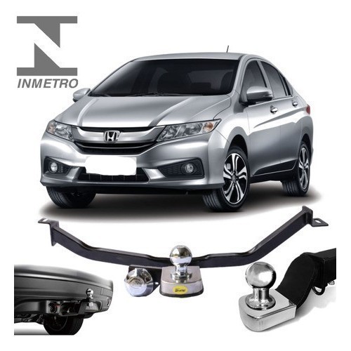 Engate Reboque Honda City Sedan 2015 2016 2017 2018 2019 2020 2021 2022 2023 2024 700kg tOP