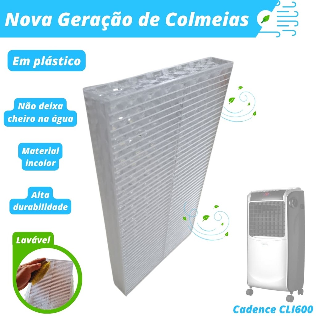 Colmeia Plástica Lavável para Climatizador - Cadence CLI600