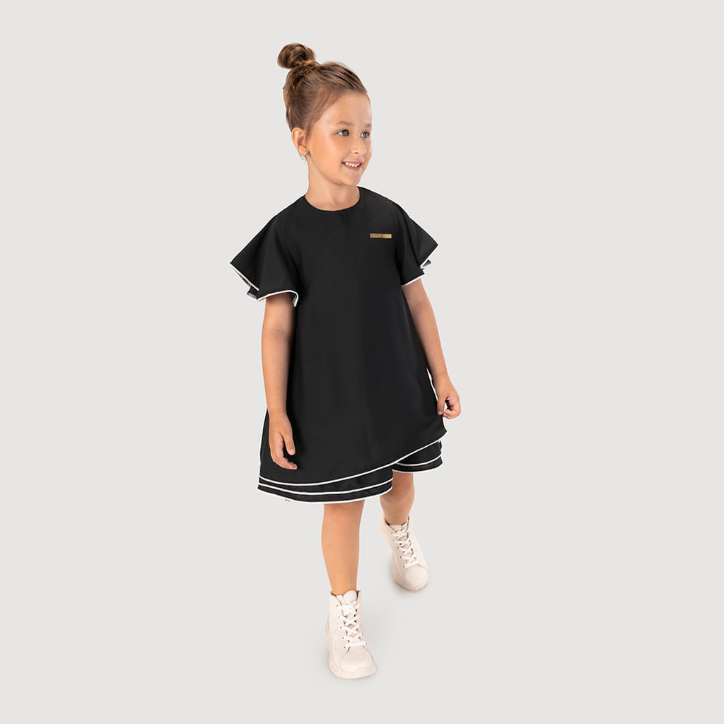 Vestido Manga Curta Infantil Feminino Lilica Ripilica