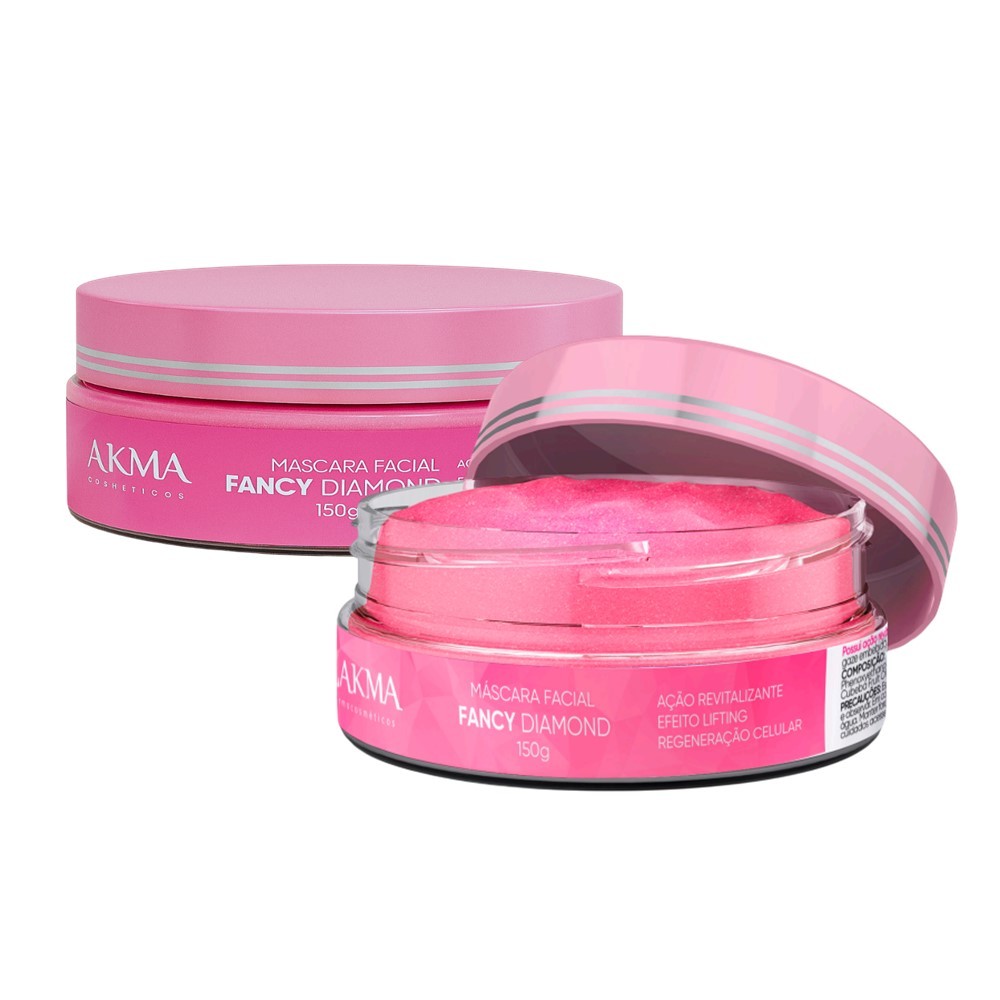 Kit 2 Máscara Facial Fancy Diamond Regeneradora Lifting 150g Lakma