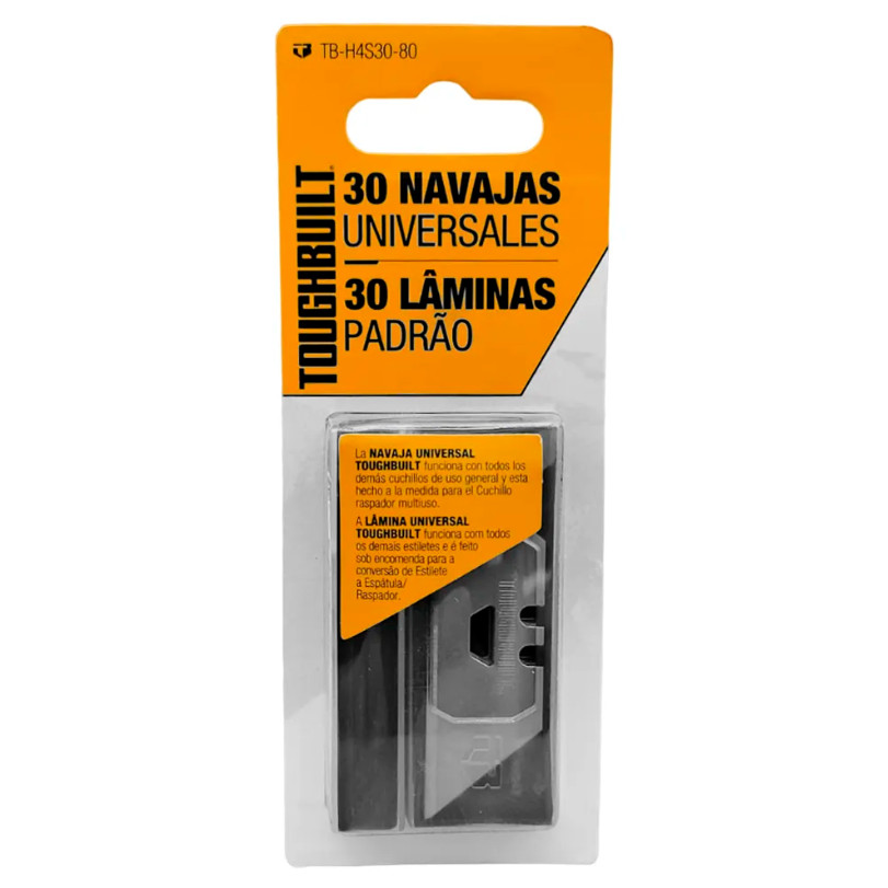Kit com 30 Lâminas para Estilete ou Raspador ToughBuilt TB-H4S30-80 em Oferta na Shopee