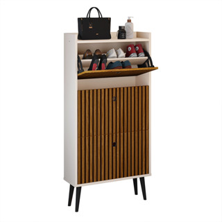 Sapateira Organizadora de Calçados 18 Pares 3 Portas Basculantes Pés Retrô Dark em Oferta na Shopee