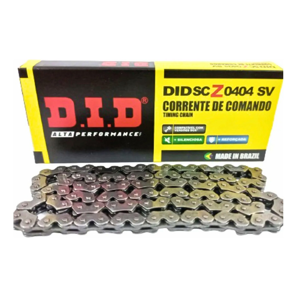 Corrente de Comando DID Daido – Sincronismo Perfeito para CG Titan, Fan, NXR Bros 160 e XRE 190