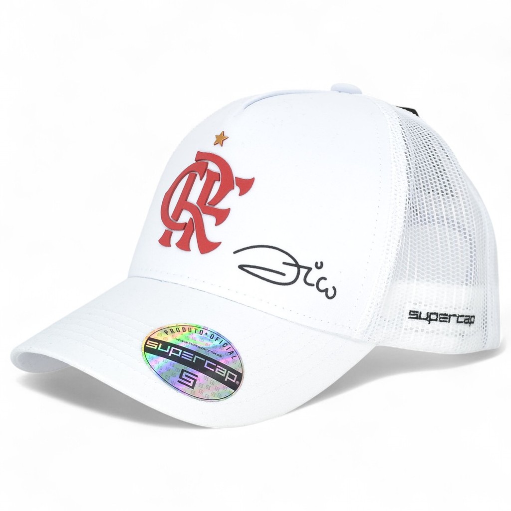 Boné Flamengo Zico Trucker Aba Curva Licenciado Oficial - Fashion Accessories