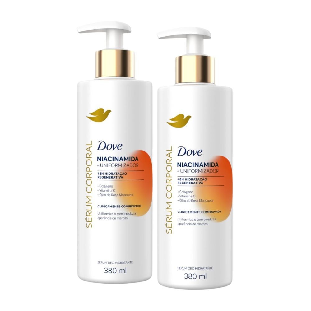 Kit 2 Sérum Corporal Dove Niacinamida Uniformizador 380ml