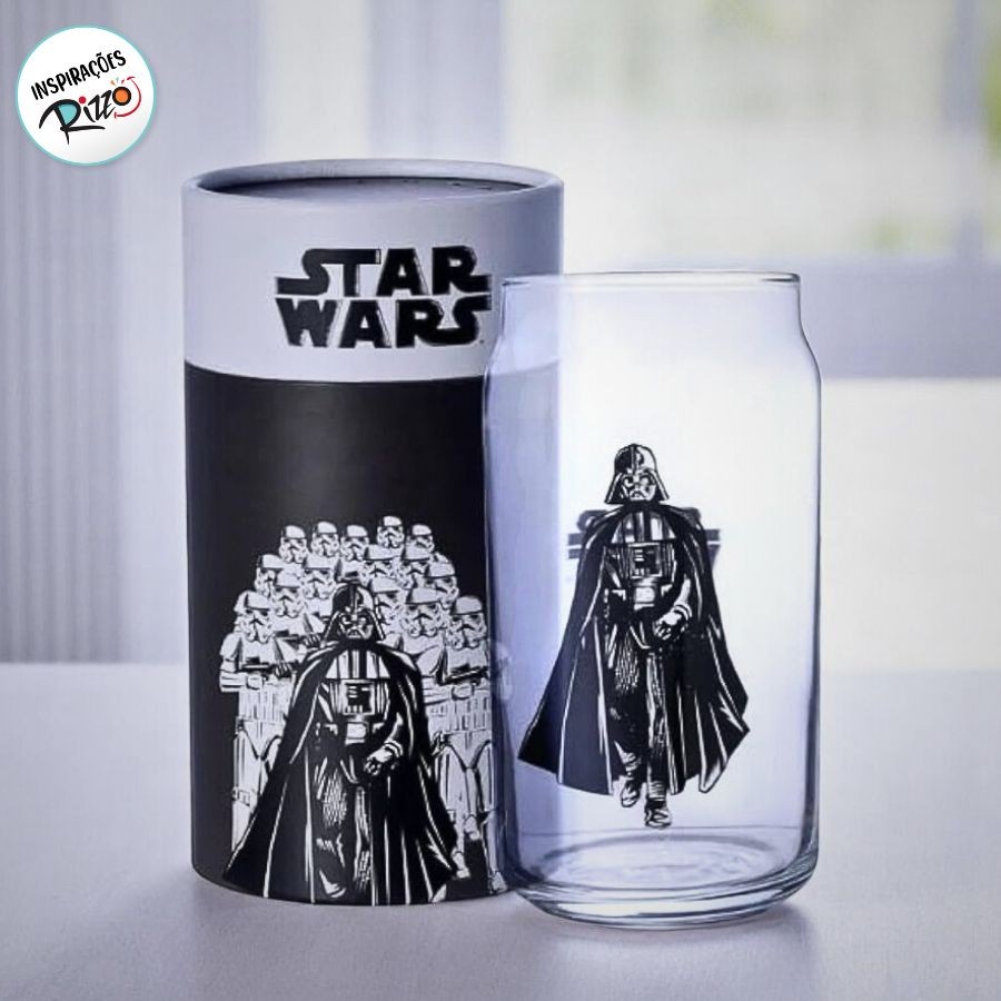 Copo de Vidro Darth Vader Star Wars 450ml - Disney Original - Rizzo