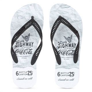 Chinelo Coca Cola Paper Branco e Preto - Masculino em Oferta na Shopee