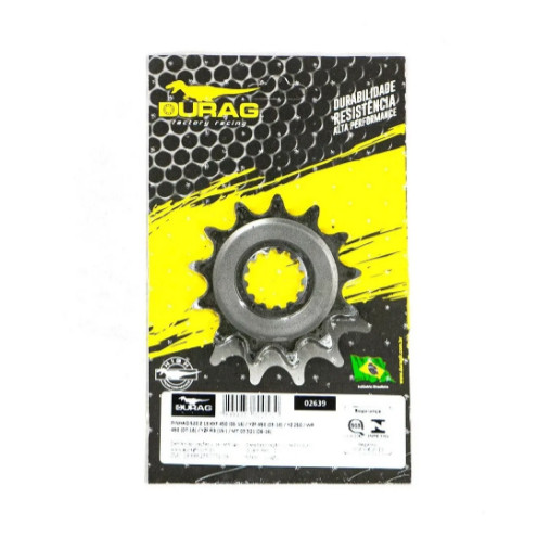 PINHÃO TRANSMISSÃO DURAG 13D 520 YAMAHA YZF R3 15- / MT-03 15- / WR 450 07-16/ KXF 450 06-16