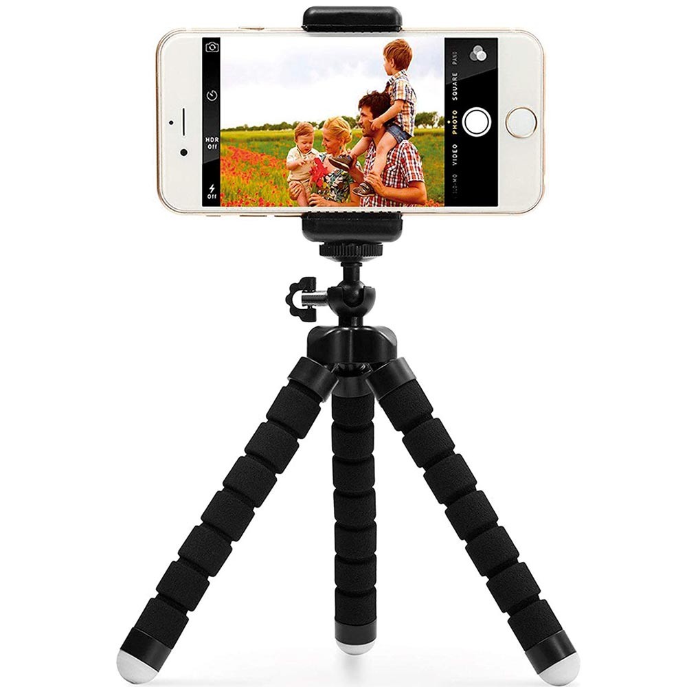Mini Tripé De Mesa Suporte Flexível Para Celular Câmera 360°