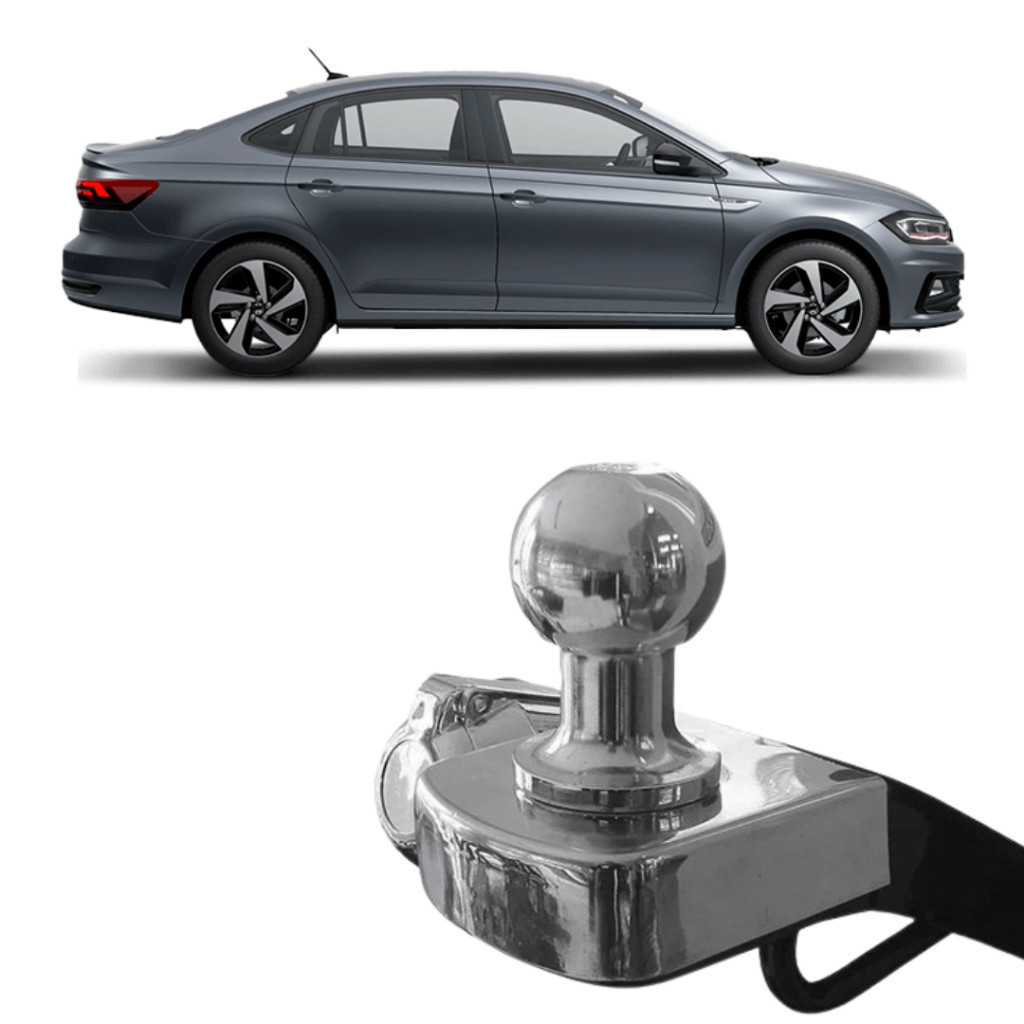 Engate Reboque Volkswagen Virtus (MSI/ Confortline/ Highline/ TSI/ GTS) 2018 2019 2020 2021 2022 Fixo Forte e Resisten