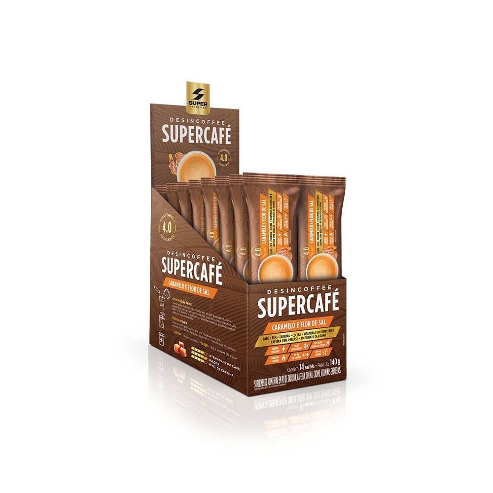 Stick Desincoffee Supercafé Caramelo com Flor de Sal (14 unidades) - Food & Beverages