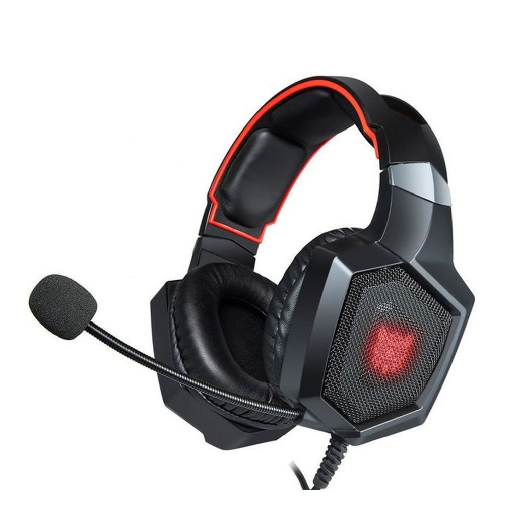 Headset Gamer Profissional Onikuma K8 Preto/Vermelho